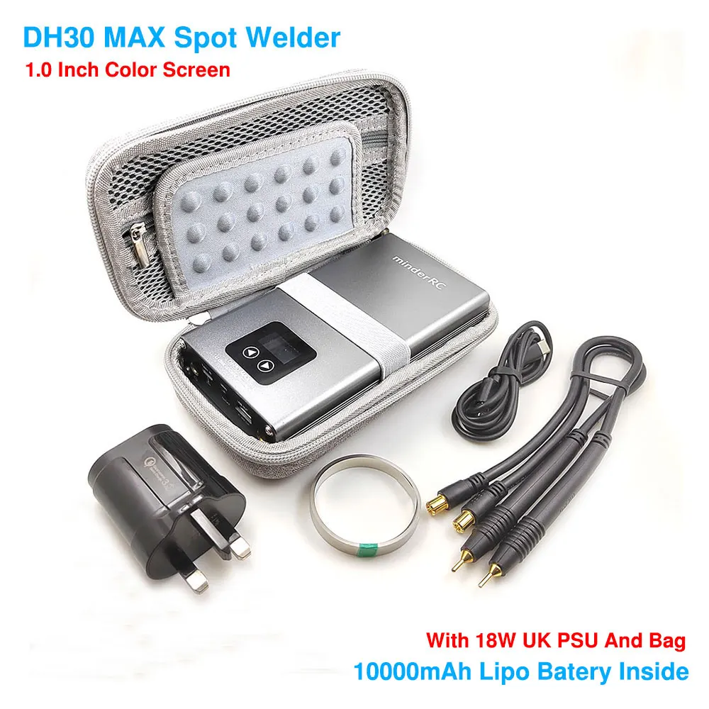 DH30 MAX Combo Spot Welder With Storage Bag And Power Adapter Spot Welding Machine For Cylindrical Battery Firmware Upgrade arc welders Welding Equipment