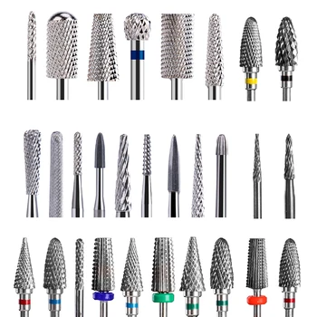 Dmoley Tungsten Carbide Nail Drill Bit Milling Cutter For Manicure Pedicure Nail Files Buffer Nail Art Equipment Accessory Tools 1