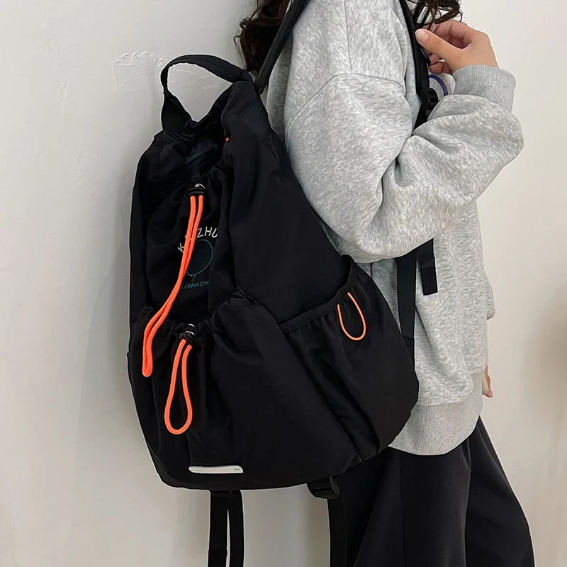 Men's and women's foldable nylon backpacks with adjustable shoulder straps, suitable for outdoor activities, hiking, running, an