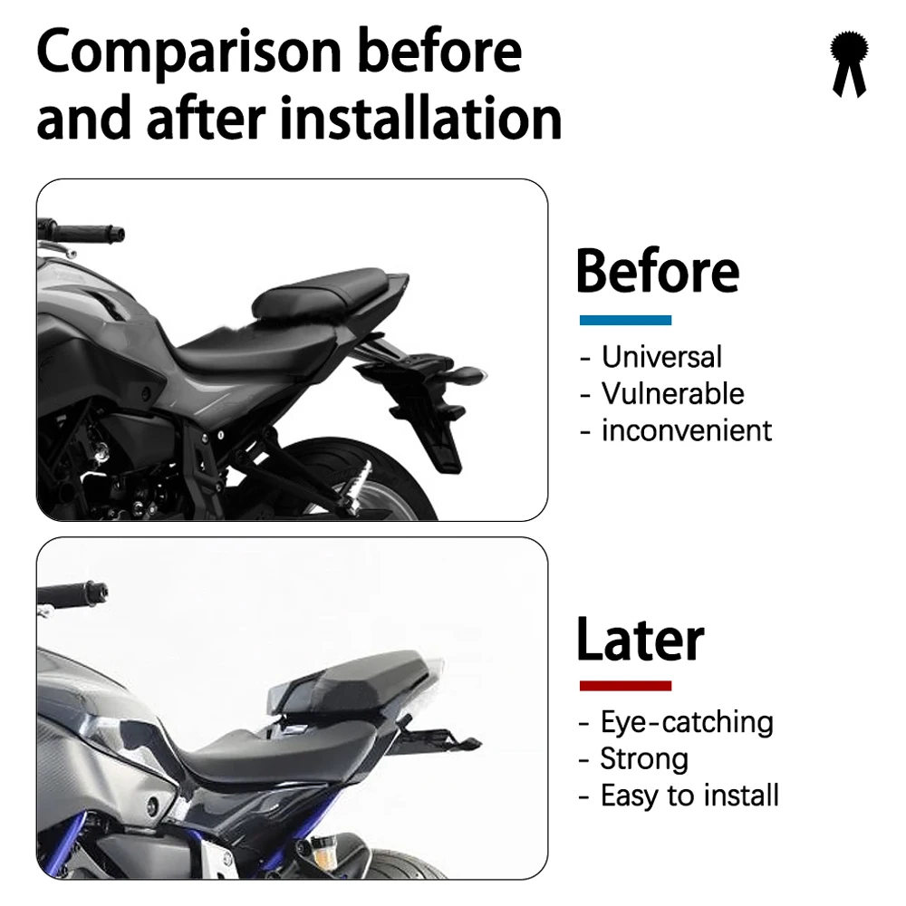 For Yamaha FZ-07 MT-07 2013- 2015 2014 New Motorcycle Accessories Rear Seat Fairing Cushion Set Tail Cover