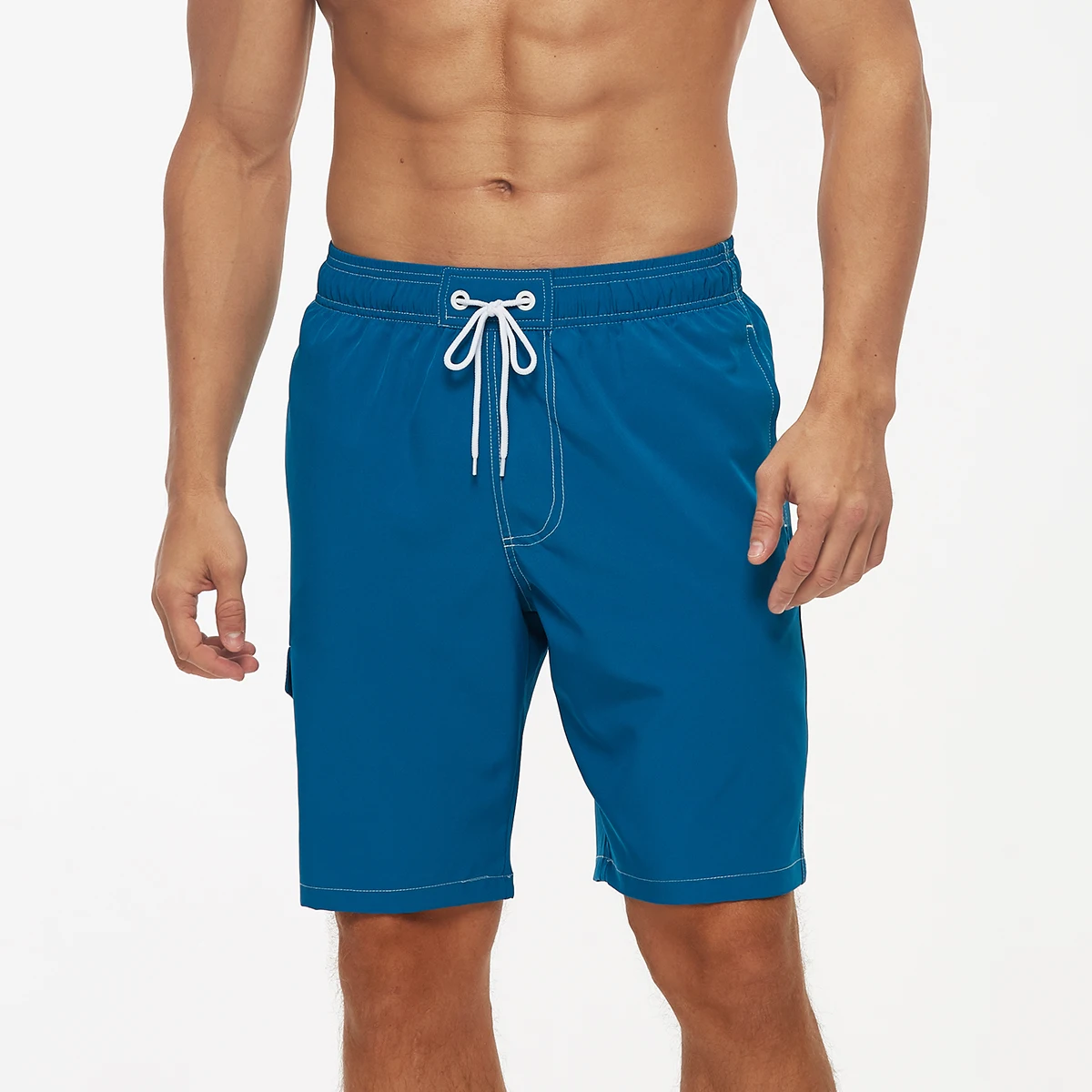 Men's Swim Trunks Swimwear Beach Board Shorts Swimsuit Men Quick Dry Sport Shorts with Mesh Lining Bathing Suit Male