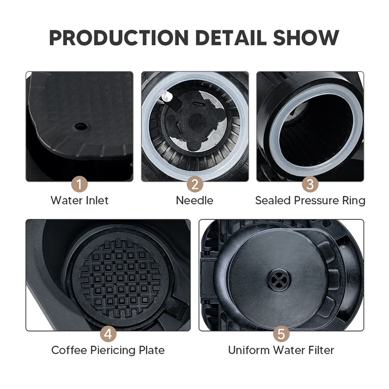 Reusable Capsule Adapter for Dolce Gusto Coffee Capsule