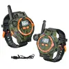 Walkie Talkie Watch Automatic Sleep Interactive Interphone Toy Green Walkie Talkies Watch For Park Travel Camping Adventures 1