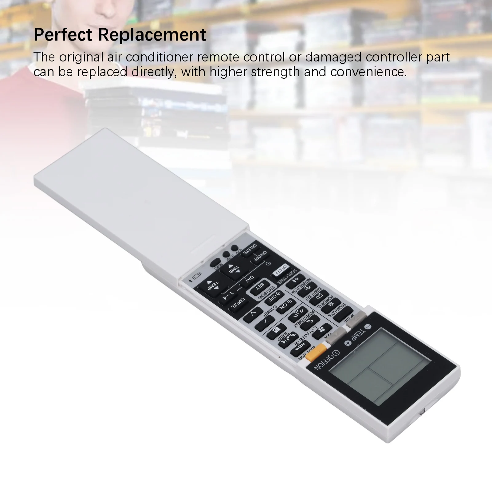 Air Conditioner Remote Control Abrasion Resistant Portable  Perfect Replacement AC Remote Control ABS for SG15F
