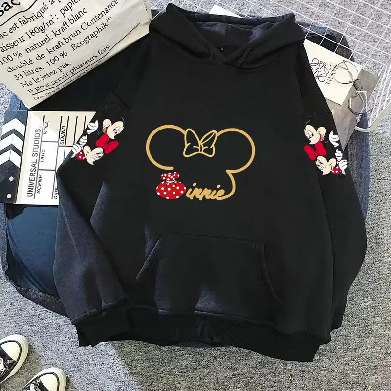 thumbnail image 1 of Sudadera con capucha de Mickey Minnie Mouse para mujer, abrigo de otoño/invierno, sudadera con capucha de Disney, ropa de mujer, sudaderas de manga larga, 1 of 5