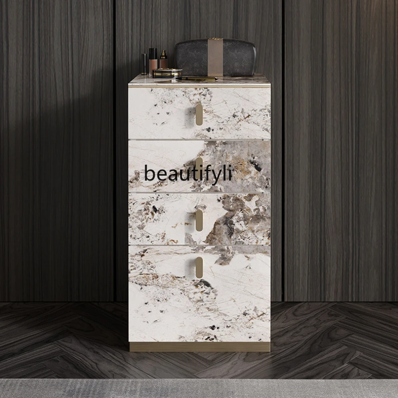 

Bedroom Bedside Storage Four-Bucket Cabinet Modern Minimalist Living Room Storage Side Cabinet