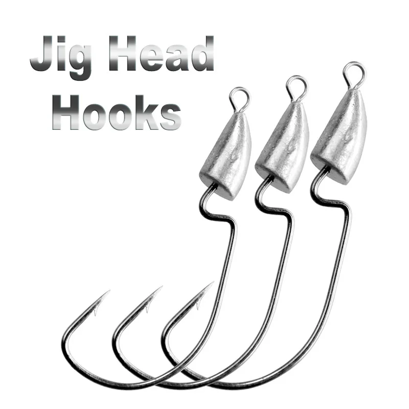 Rig Jig Head Weedless Carbon Steel Rigs Accessories Carbon Steel