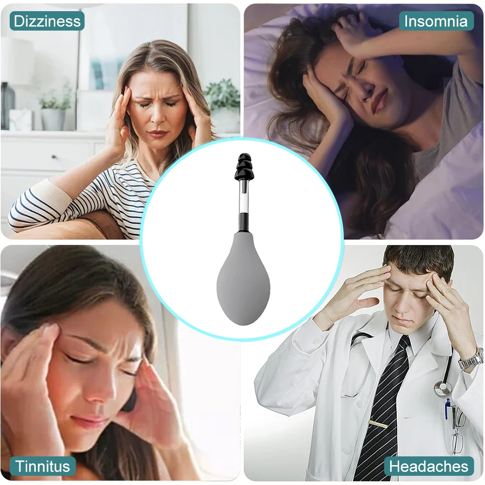 2PCS Reduce Tension Ear Pressure Tool 1PCS 3PCS Portable Silicone Inner Ear Pressure Relief Tool for Headache 2