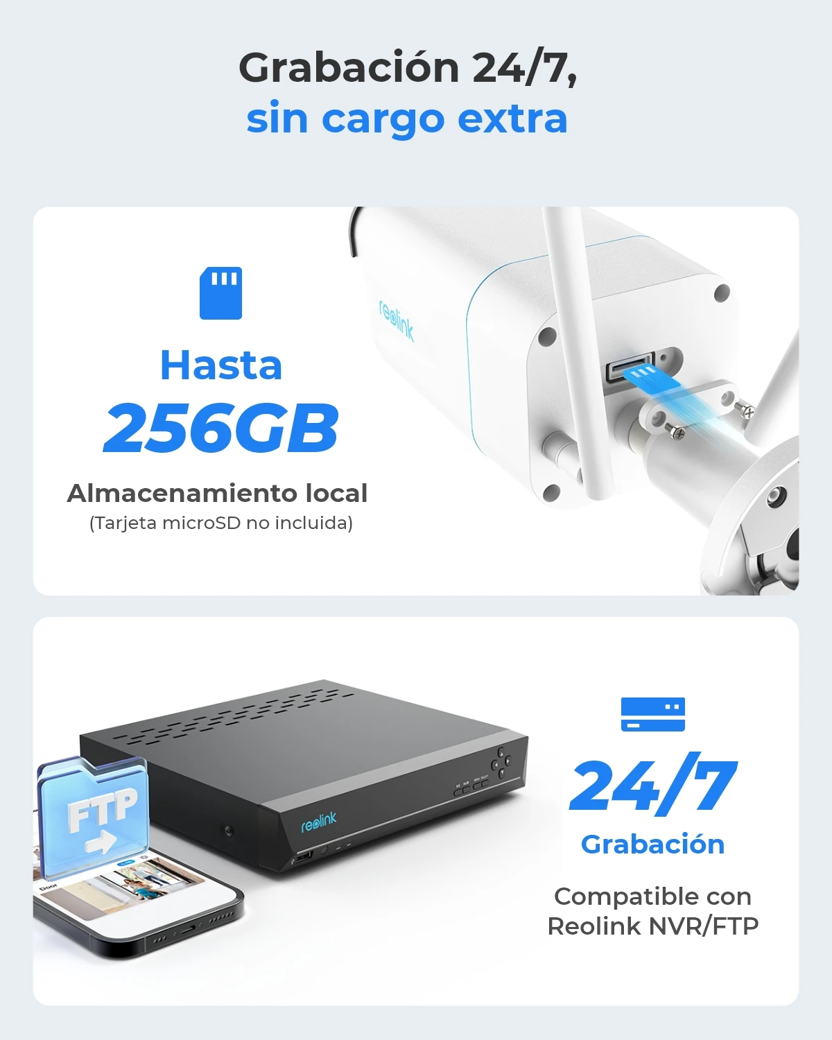 Reolink cámara de seguridad 4K detección inteligente 8MP Wi-Fi 6 cámaras de vigilancia tecnológicas Onvif 2,4G/5Ghz cámara IP inalámbrica de 5MP para exteriores