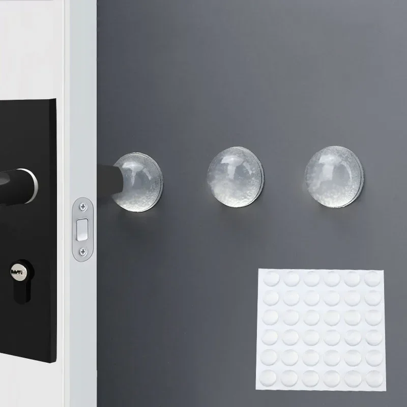 Silicone cabinet bumpers Rubber Damper er Shockproof furniture pad Cushion Self Adhesive door handle stopper wall protector Door Stopper Silicone Door Stopper Door Stopper Bumpers Silicone Rubber Bumpers