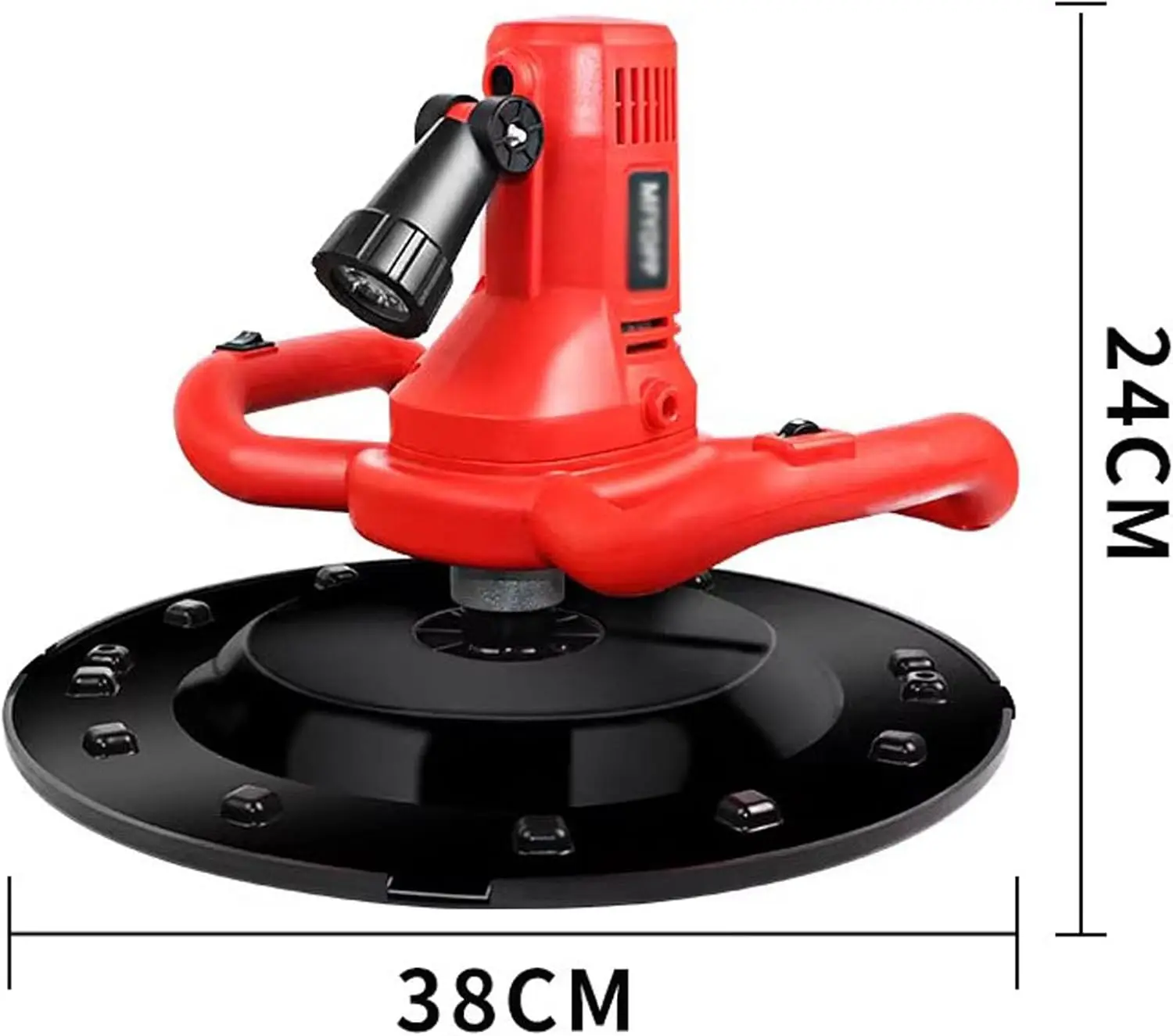 Trowel,with Extension Rod,Concrete Mixer,1680W Electric Plaster Mortar Cement Putty Trowel, Wall Smoothing Polishing Machine