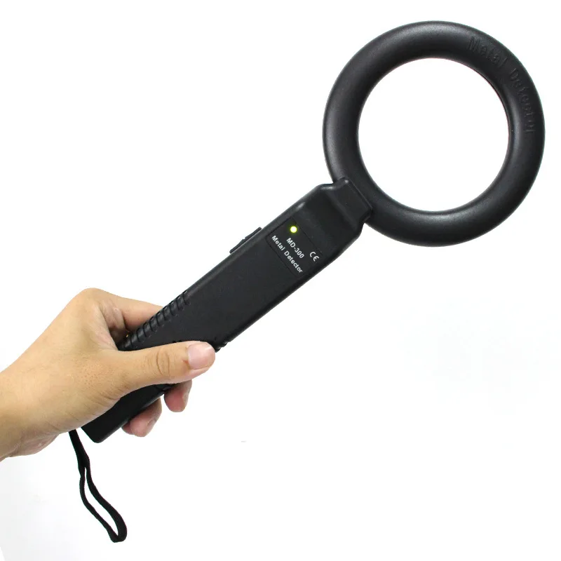 MD-300 Handheld Metal Detector Station Pat-Down Device School Exam Cell Phone Security Device Buzzing Vibration Alarm