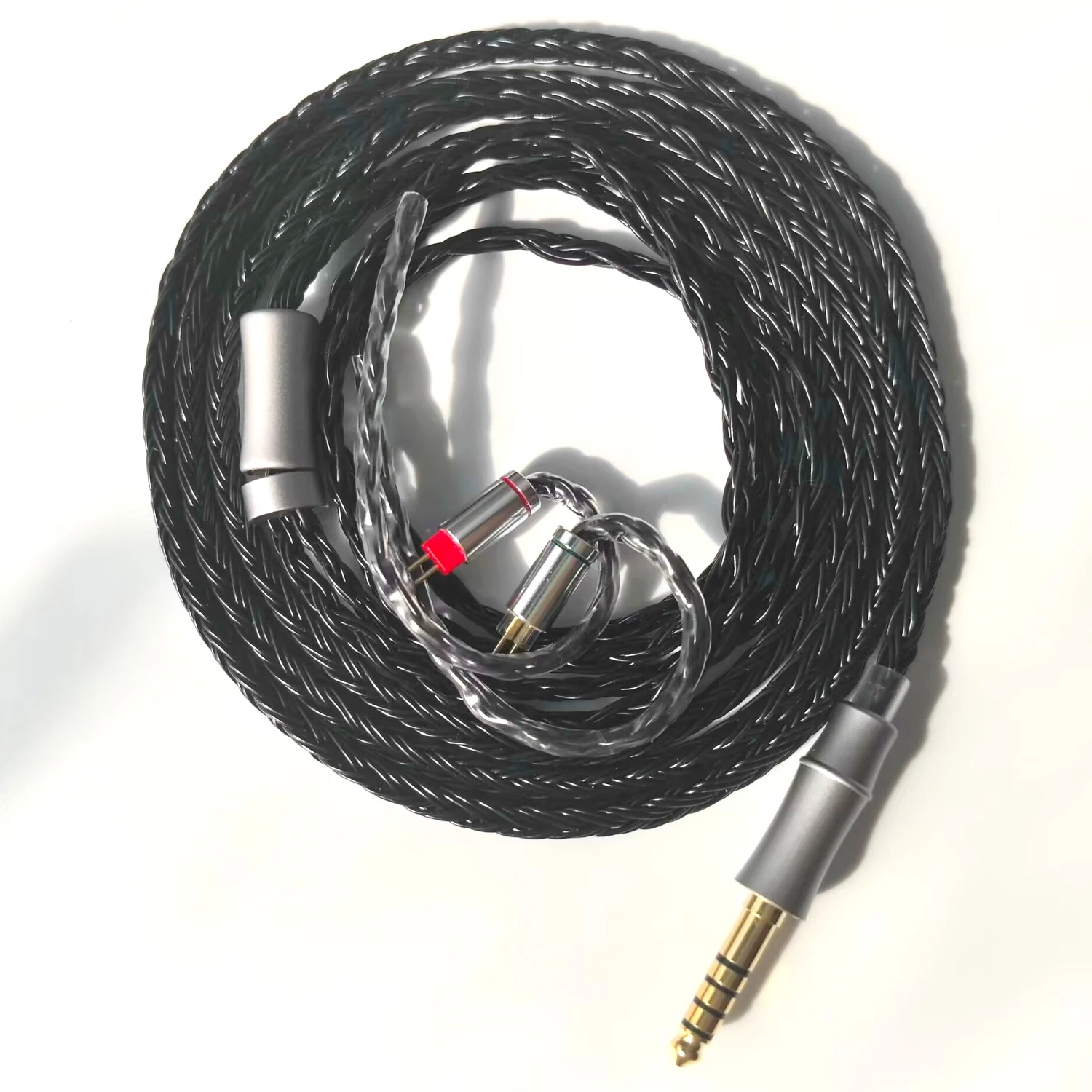 IEM Cable 16 Core Silver Plated Earphone Upgraded Cords 0.78 2Pin 3.5mm Standard 4.4mm Balanced 1.5m in Ear Monitor Cable