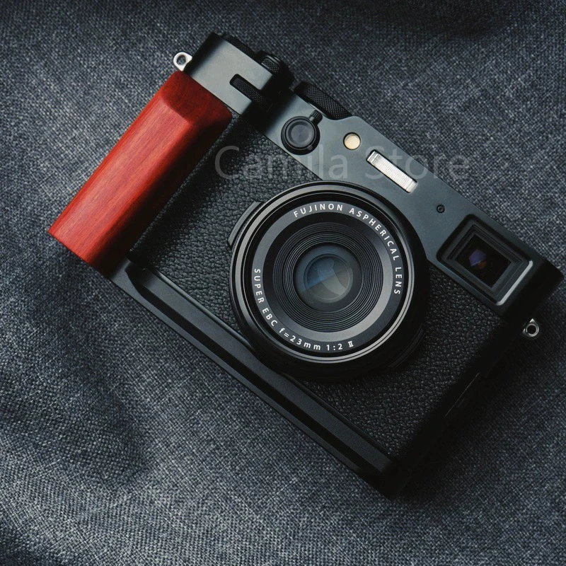 Madeira l Suporte Tripé para Fuji Fujifilm Quick Release Plate Base Grip Handle Arca-swiss Rrs Acessório X100vi X100vi 2024