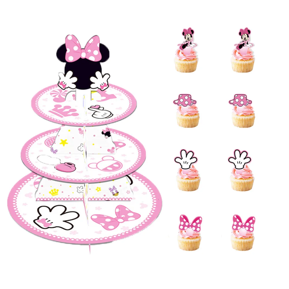 Cake Topper Minnie Mouse Anniversaire, Cupcake Toppers Décorations