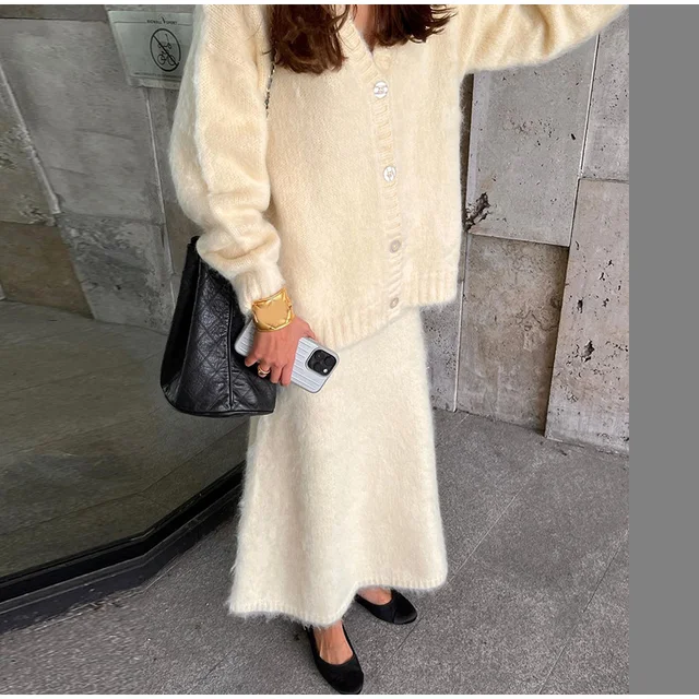 FUMIKA UCHIDA MOHAIR SHAGGY STOLE PONCHO｜レディース 