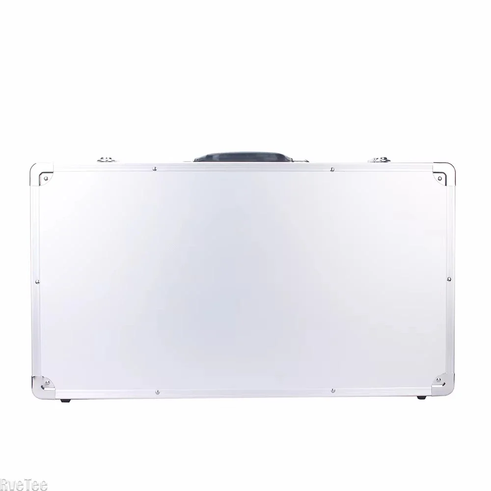 Portables Tool Box with Pre-cut Sponge 58x32x8.5cm Rectangular Tools Boxs Large Capacity Suitcase Hard Aluminium Equipment Case 6