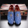 Men's Casual Shoes Men Fashion Sequins Bling Glitter Party Wedding Flats Mens Light Comfortable Driving Loafers Moccasins 3