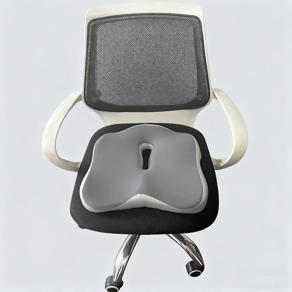 Ergonomic Memory Foam Coccyx Cushion with Tailbone,Curved Design for Car,Office Chair, Pressure Relief,Lumbar Support