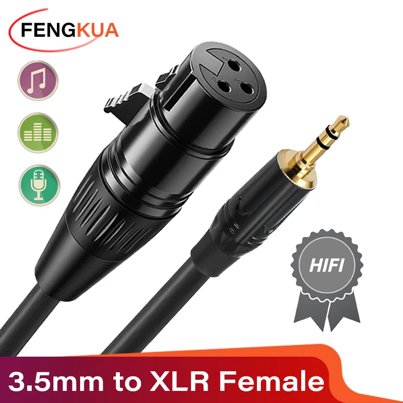 Premium XLR to 3.5mm Jack Balanced Audio Cable
