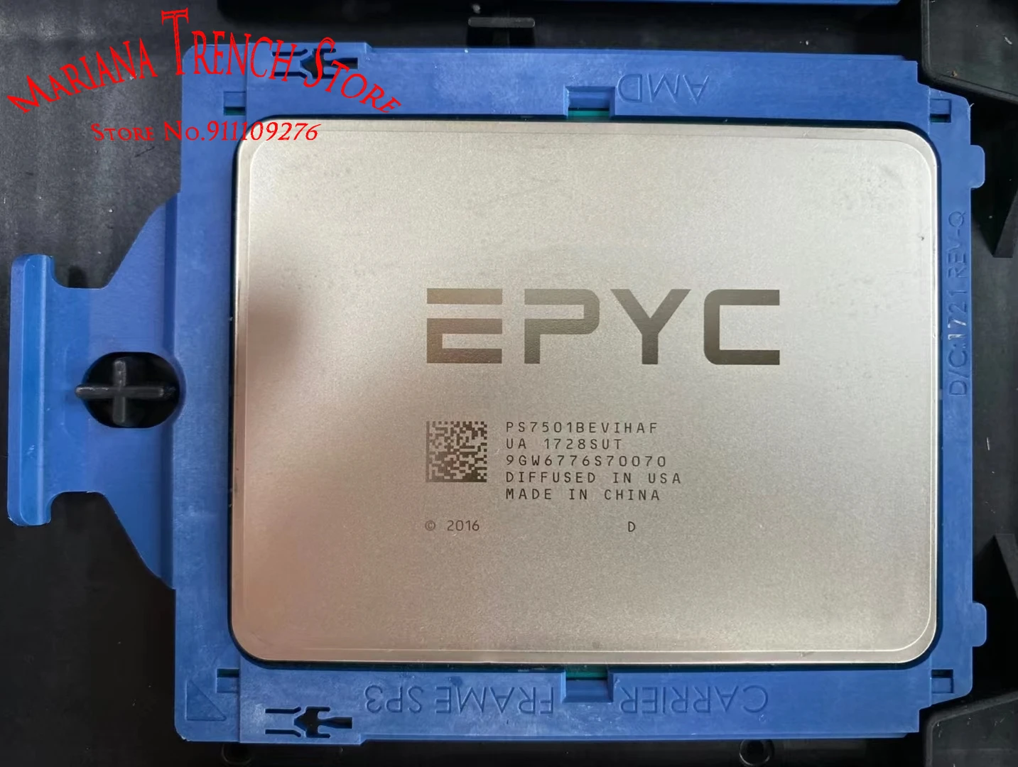 

Processor for EPYC 7501 32 Cores 64 Threads Base Clock 2.0GHz Max.Boost Clock Up to 3.0GHz L3 Cache 64MB TDP 155/170W