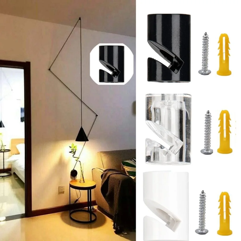 Pendant Light Cable Hook Plastic Chandelier Cable Hook Power Cord Retainer Chandelier Wire Shifter for Ceiling Lights pendant light hook