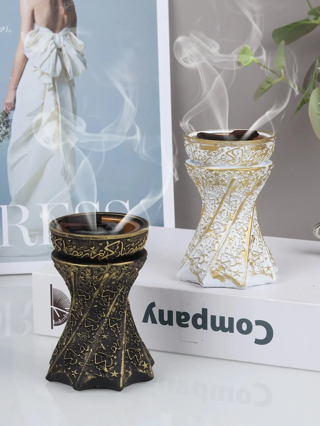 1pcArabicStyleIncenseBurnerHomeDecorationIncenseBurnerResinIncenseBurnerIncense