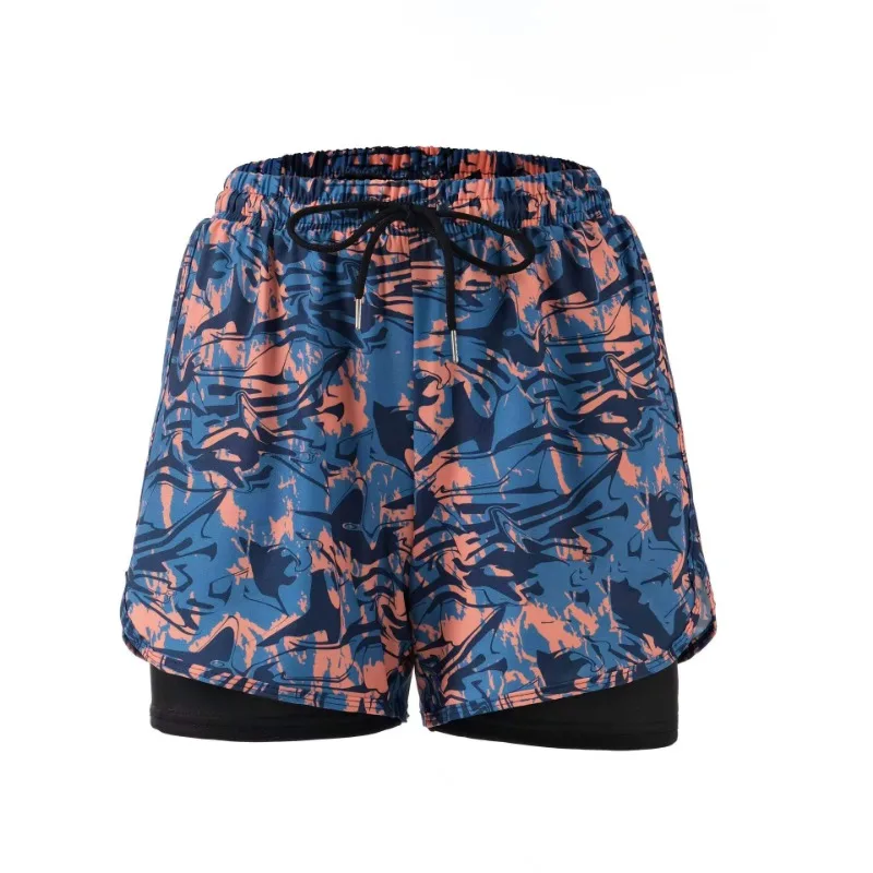 Swim trunks Swim shorts Men's Swimming Trunks Large Size Professional Double-layer Swimming Trunks Men's 5-point Anti-embarrassment