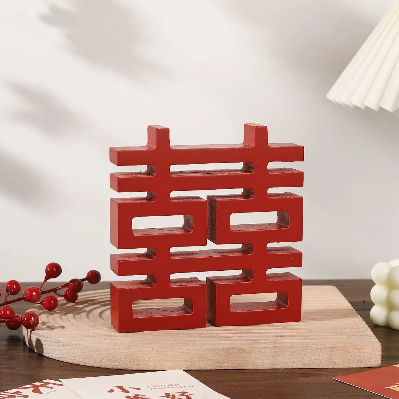 Chinese Double Happiness Wedding Arrangement, Wedding Gift, Living Room and Bedroom Decoration