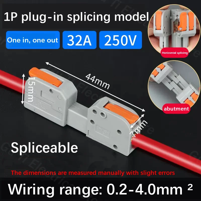 Male female docking Mini Quick Wire Connector Universal Compact Electrical Wiring Connectors Push-in Conductor Terminal Block image 9