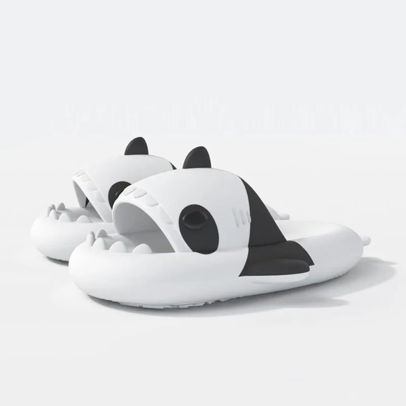 4cm Thick Sole Shark Slippers Women Couple's Indoor And Outdoor Lantern Fish Slides Man‘s Anti Skid Home Cool Shoes 2023 Summer 5