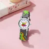 Cute dinosaur silicone band quartz Children's cartoon watch 3