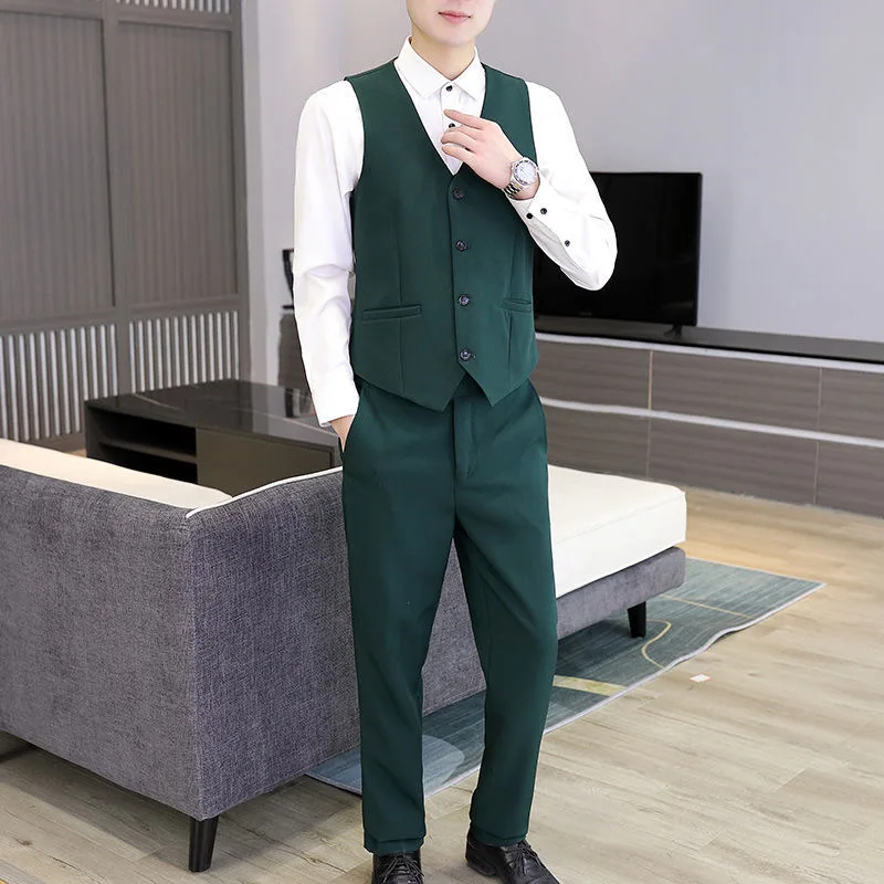 

29 Men's vest and trousers, British style vest, men's professional vest and trousers, groomsmen group