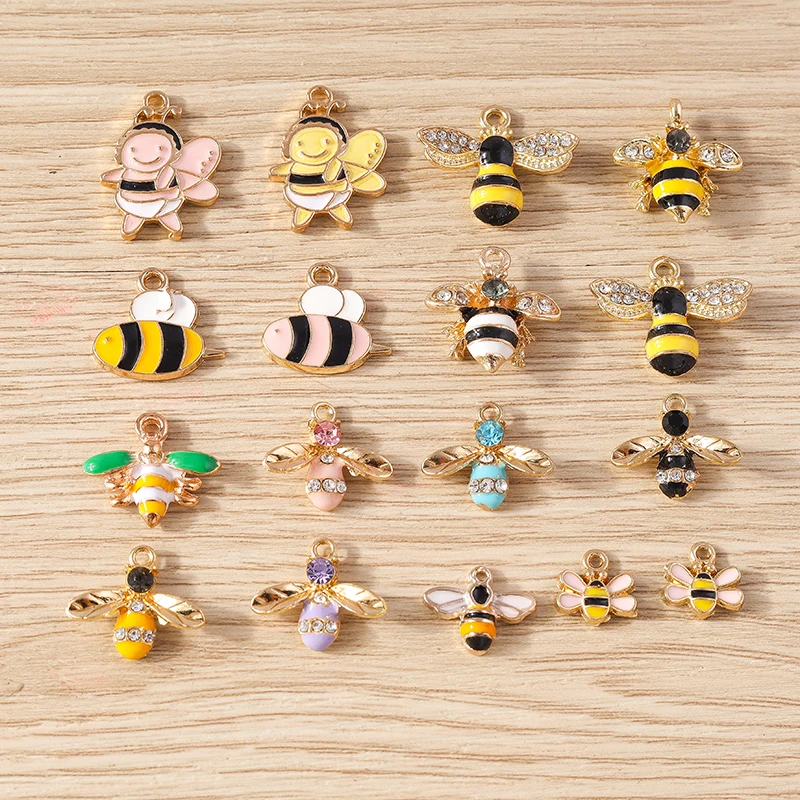 Meefisher Cute Honey Bee Enamel Keychain - Teacher Appreciation Gift, Bumblebee Bag Charm - View #3