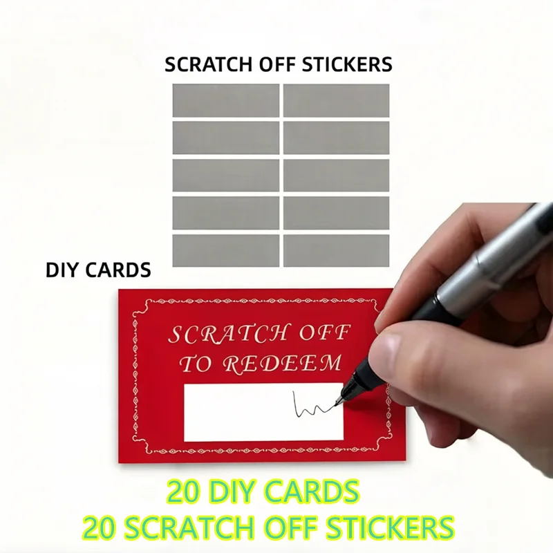 Romantic Love Voucher Scratch Cards – Perfect