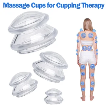 Silicone Cupping Set Suction Cups Vacuum Suction Jars Therapy Slimming Body Face Massage Cupping Anti Cellulite Weight Loss 1