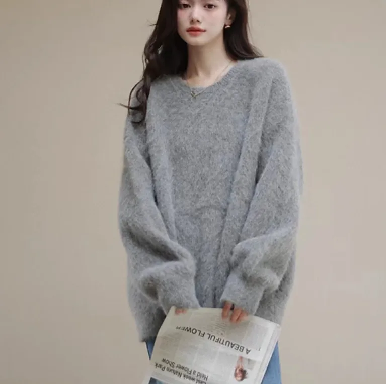 トップス POPPING COLOR ANGORA KNIT POPPING COLOR ANGORA KNIT