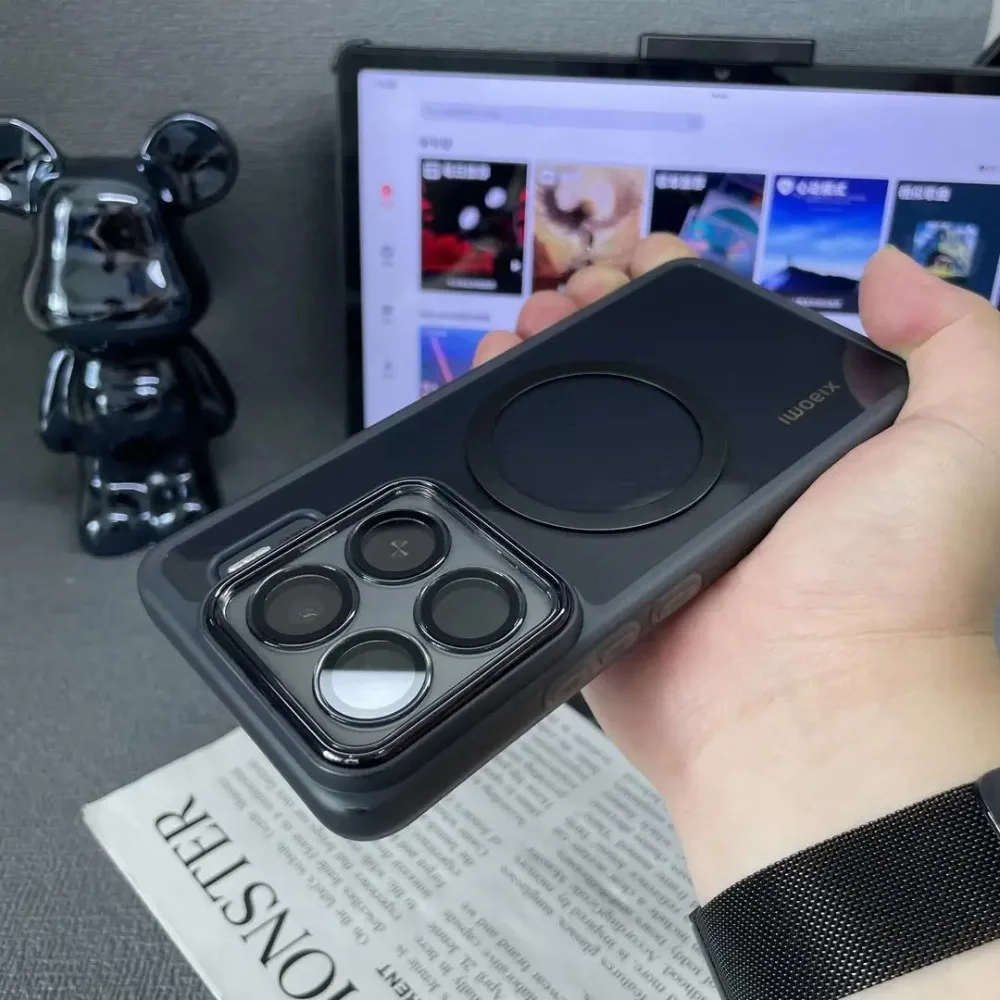Translucent TPU Wireless Charging Case with Built-in Lens Protector & Soft Shockproof Frame