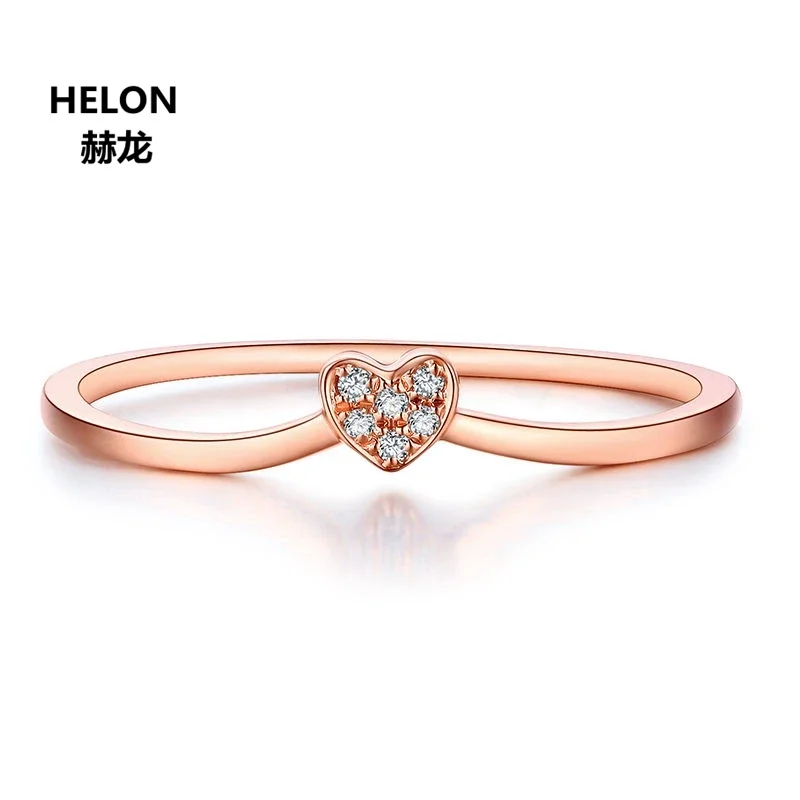 

Solid 14k Rose Gold Anniversary Band Certified SI/H Natural Diamonds Women Engagement Wedding Ring Party Fine Jewelry Gift