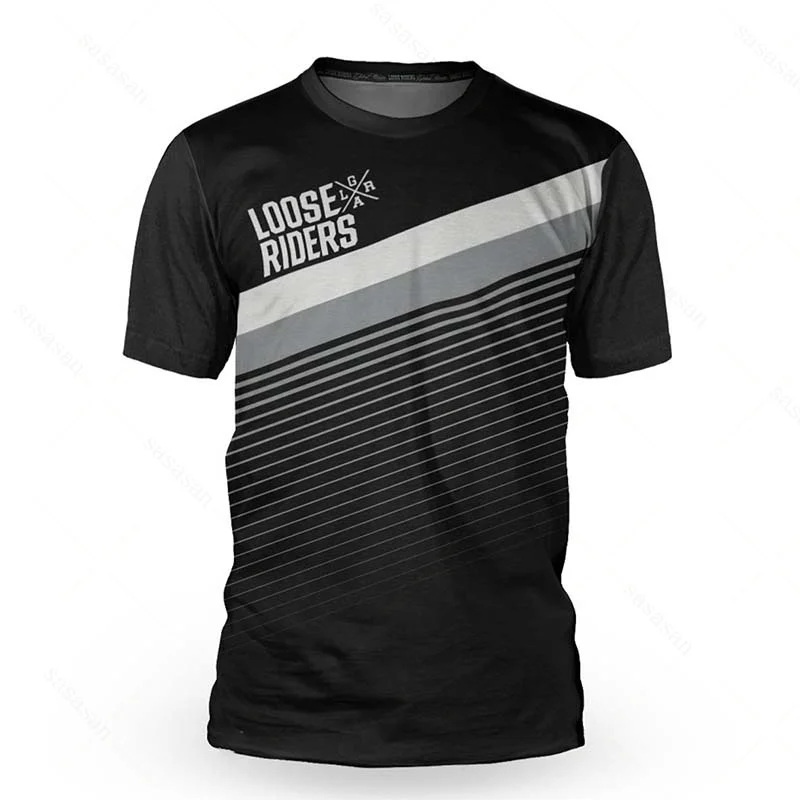 thumbnail image 1 of Camiseta de manga corta para hombre, estilo holgado, para ciclismo de montaña, BMX, MTB, cross country, DH, motocicleta, jersey de motocross, 1 of 5