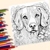 Mandala Dog Art Coloring Book 20 Page For Birthday Party Relieve Stress Kill Time Graffiti Painting Drawing Adult Picture Books 3