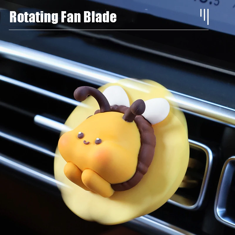 

Bee Flow Car Air Outlet Clip Freshener Vent Rotating Fan Blade Aromatherapy Fragrance Ornaments Auto Interior Accessories