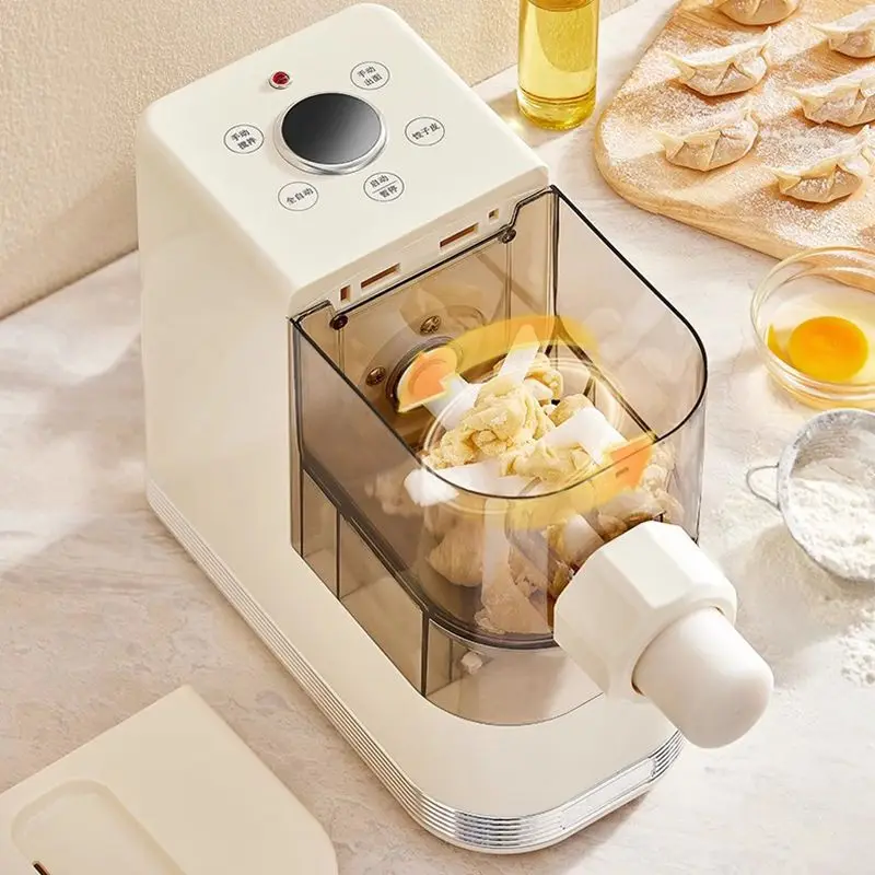 JIQI Automatic Noodles Maker Dough Kneading Pasta machine Chinese Dumpling Skin maker Ramen Pressing with 8 Mold Desktop Blender
