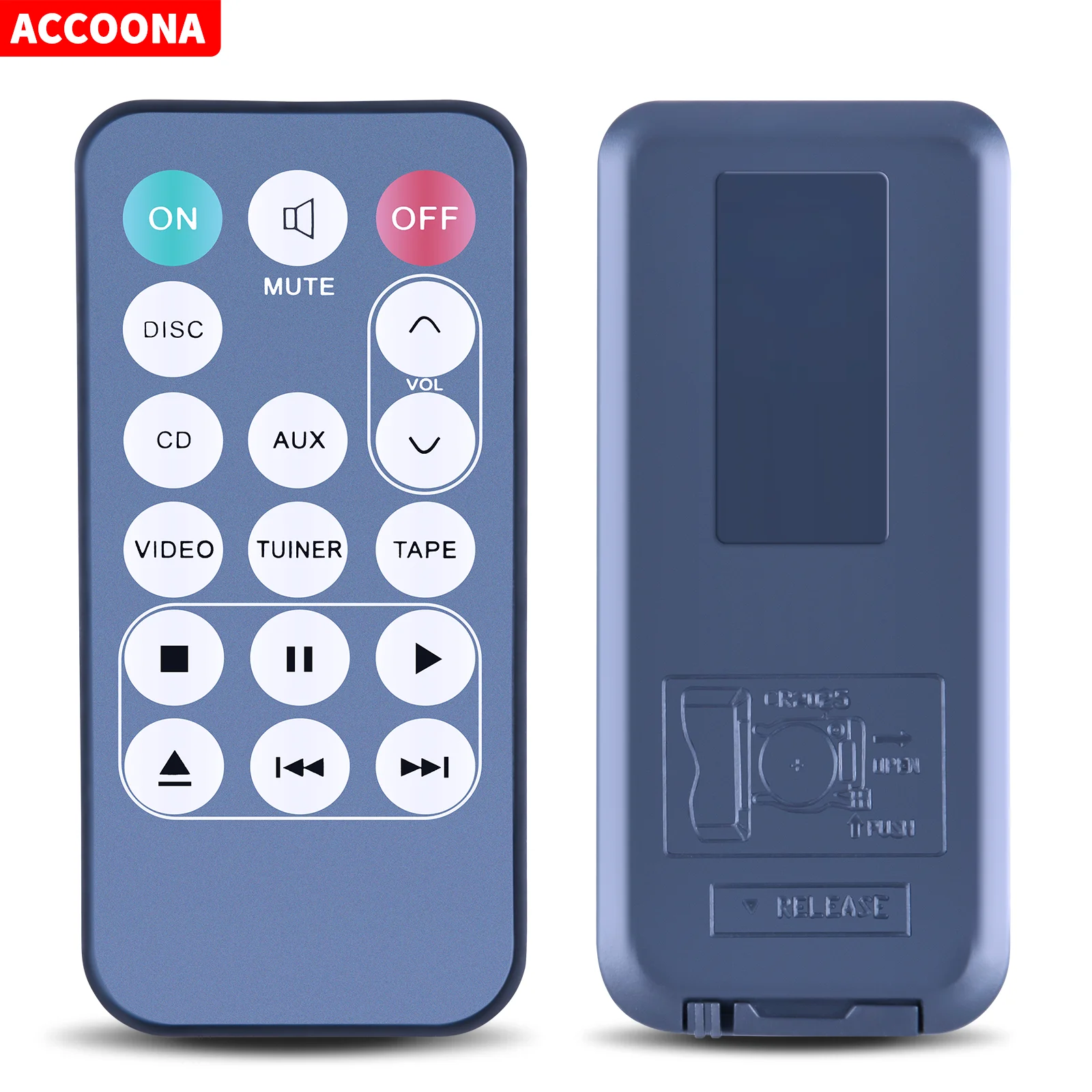 thumbnail image 2 of Remote Control For NAD NR2 D7050 D3020 Integrated Amplifier AV A/V Receiver 2 of 13