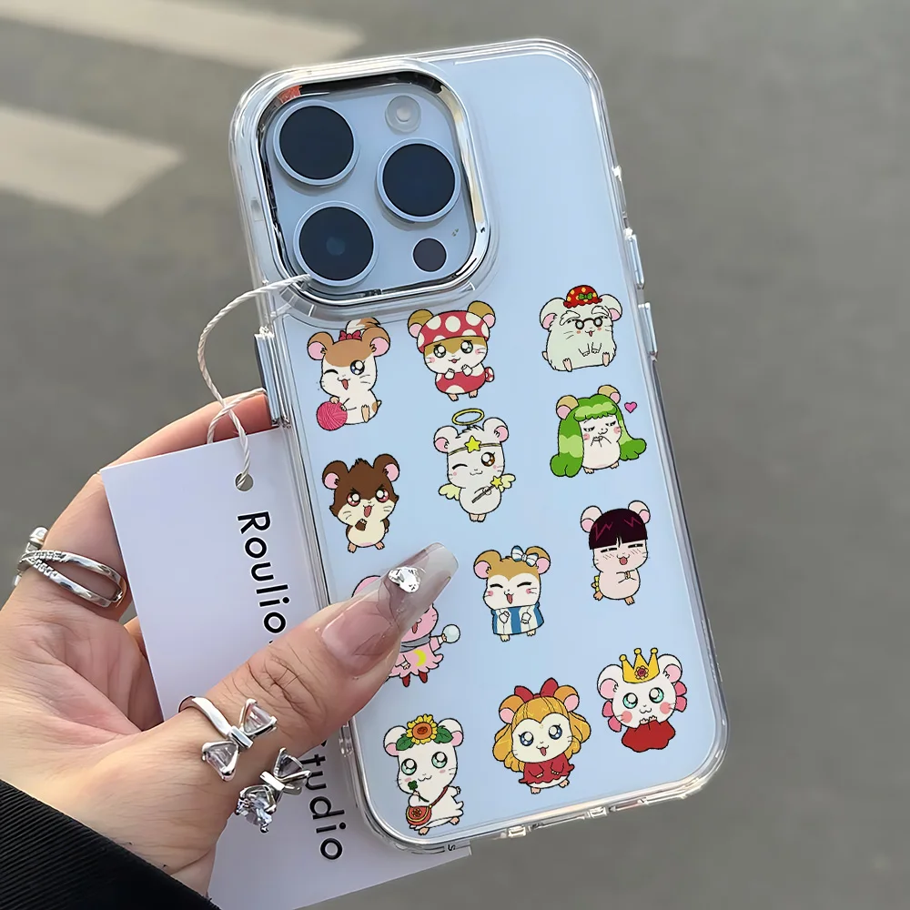 Cute Cartoon Hamtaros Transparent Phone Case | Soft Silicone TPU Back Cover