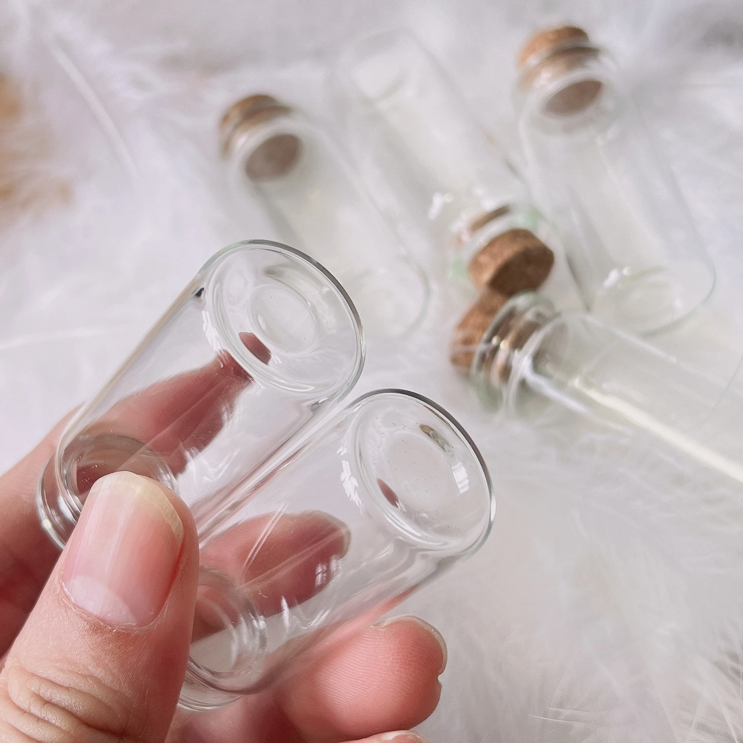 45/70/108 Pcs 10ml Glass Bottles 11x22x50mm Mini Corked Jars DIY Home Decor Storage Craft Wedding Favors Tiny Vial Sets 6
