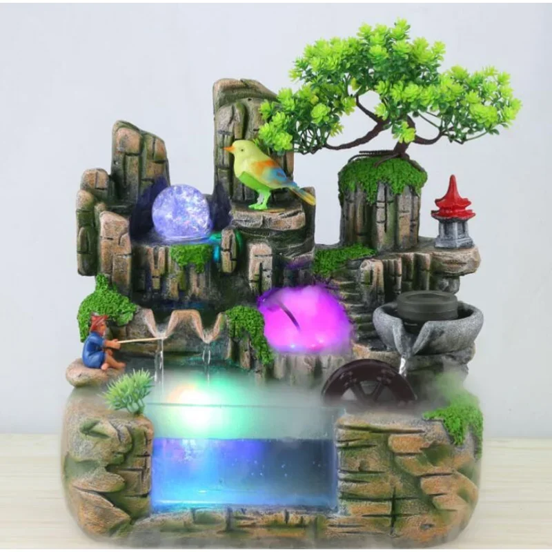 Roery Geomantic Wheel Technology Turning Water Glass Fishpond Fish Tank To Rection Tree Creative Home Factory Direct Selli