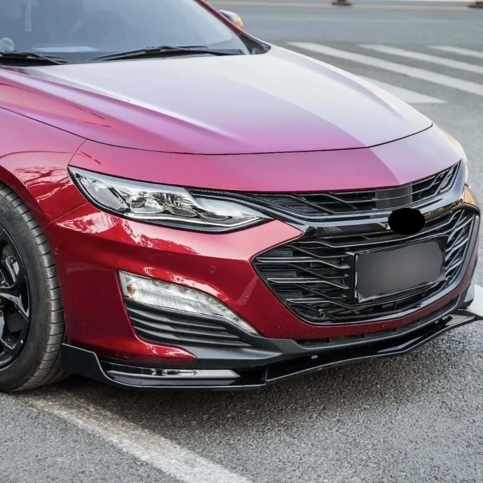 For Chevrolet Malibu XL 2016-2021 Front Bumper Lip Spoiler Lower Blade Splitter Combat Front Shovel Body Exterior Refit Kit