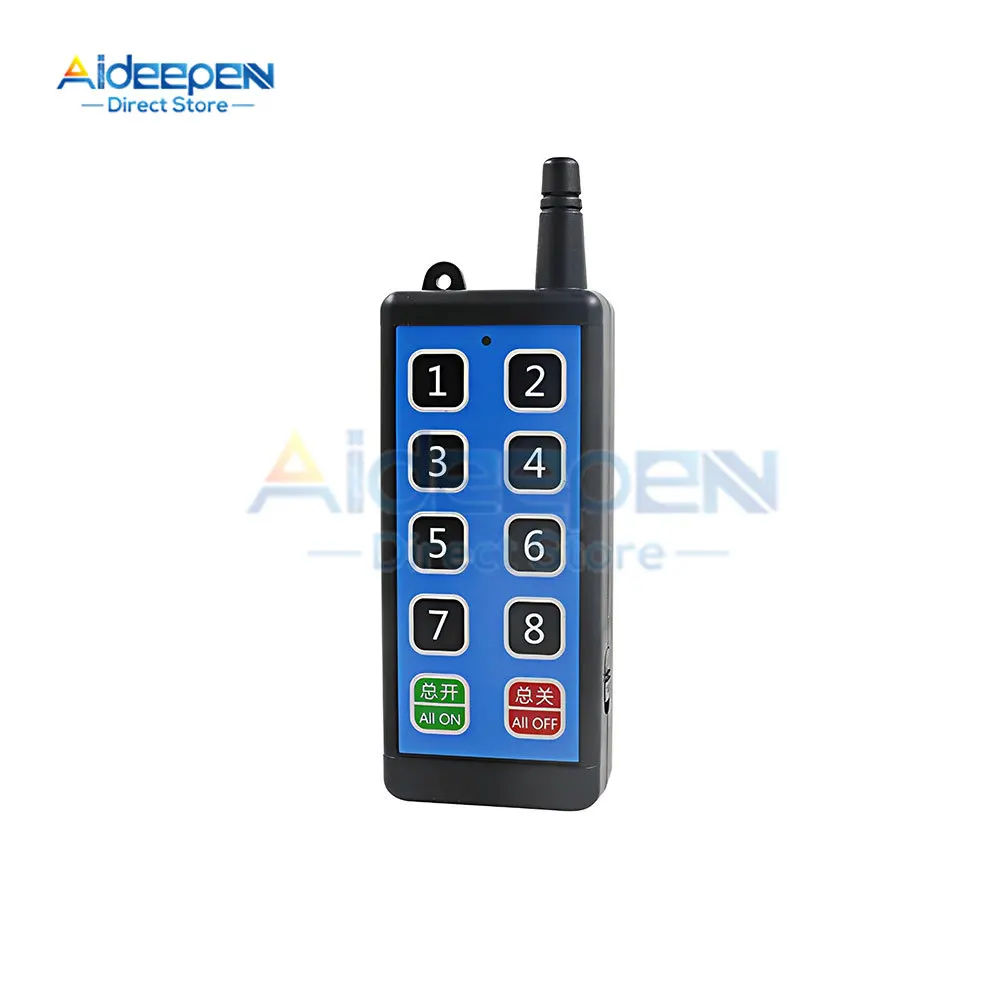 Universal Multi-Voltage Wireless RF Remote Control Switch with 8-10 Keys
