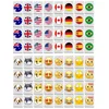 64+1 Seaside escape Mahjong Blocks Tiktok 64 Pcs Mahjong Seaside Escape Tile Game Pattern of Flag Ball Battle Chee Chess Toys 2